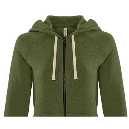 Next Level Apparel Ladies' PCH Raglan Zip Hoodie