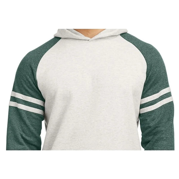 Jerzees Unisex NuBlend Varsity Color-Block Hooded Sweatshirt