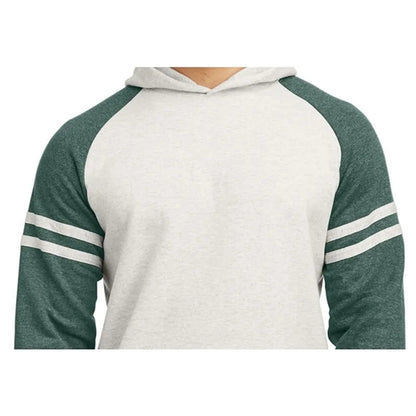 Jerzees Unisex NuBlend Varsity Color-Block Hooded Sweatshirt