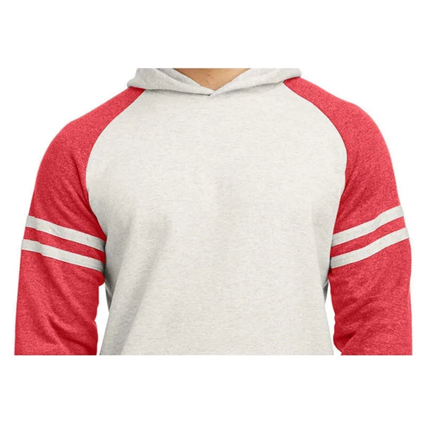 Jerzees Unisex NuBlend Varsity Color-Block Hooded Sweatshirt