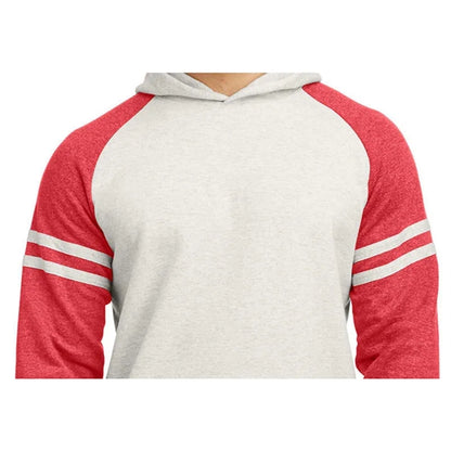 Jerzees Unisex NuBlend Varsity Color-Block Hooded Sweatshirt