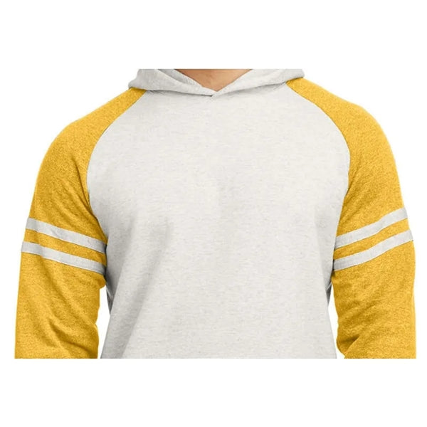 Jerzees Unisex NuBlend Varsity Color-Block Hooded Sweatshirt