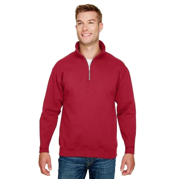 Bayside Unisex 9.5 Oz., 80/20 Quarter-Zip Pullover Sweats...