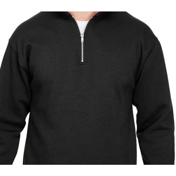 Bayside Unisex 9.5 Oz., 80/20 Quarter-Zip Pullover Sweats...