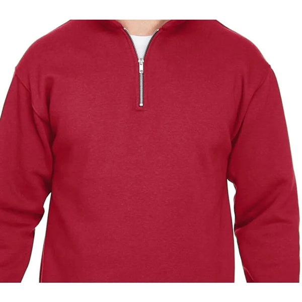 Bayside Unisex 9.5 Oz., 80/20 Quarter-Zip Pullover Sweats...