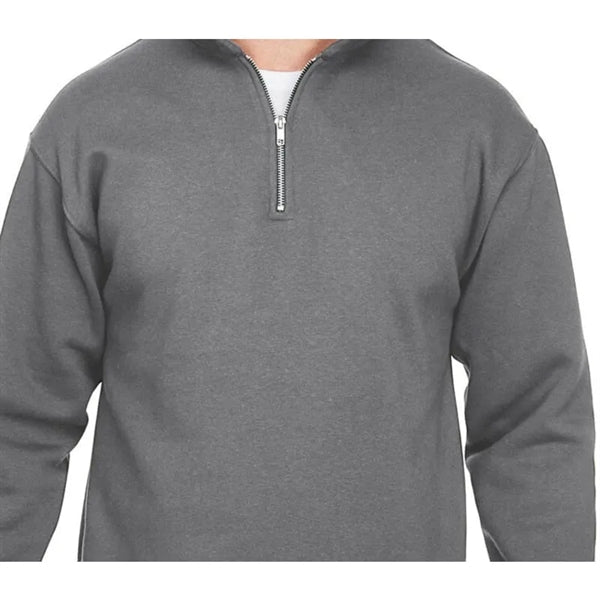 Bayside Unisex 9.5 Oz., 80/20 Quarter-Zip Pullover Sweats...
