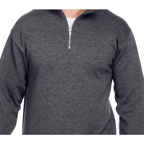 Bayside Unisex 9.5 Oz., 80/20 Quarter-Zip Pullover Sweats...