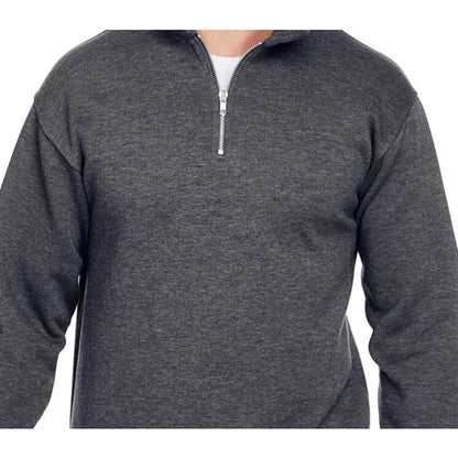 Bayside Unisex 9.5 Oz., 80/20 Quarter-Zip Pullover Sweats...