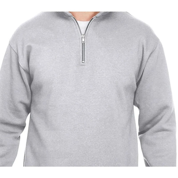 Bayside Unisex 9.5 Oz., 80/20 Quarter-Zip Pullover Sweats...