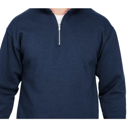 Bayside Unisex 9.5 Oz., 80/20 Quarter-Zip Pullover Sweats...