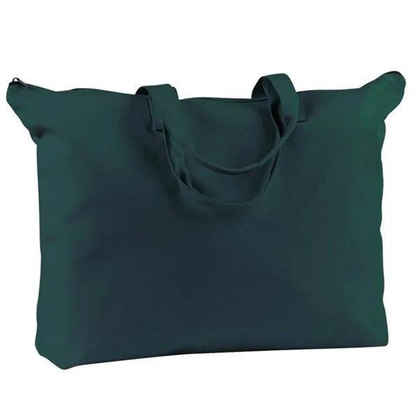BAGedge 12 Oz. Canvas Zippered Book Tote