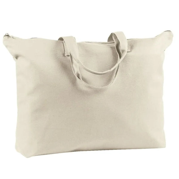 BAGedge 12 Oz. Canvas Zippered Book Tote