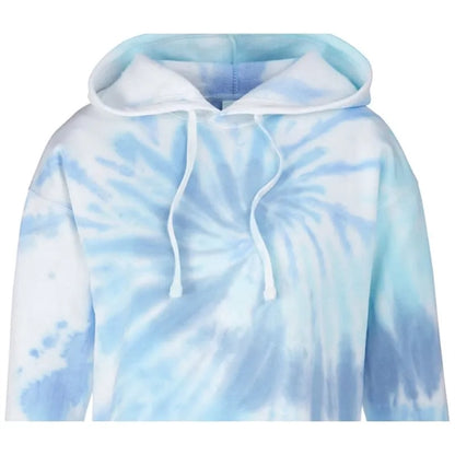 Tie-Dye Ladies' Cropped Hooded Sweatshirt