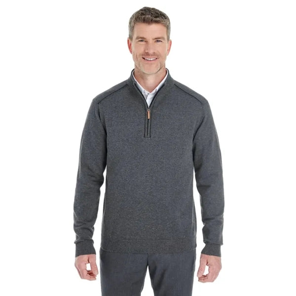 Devon & Jones Men's Manchester Fully-Fashioned Quarter-Zi...