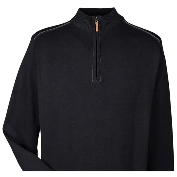 Devon & Jones Men's Manchester Fully-Fashioned Quarter-Zi...