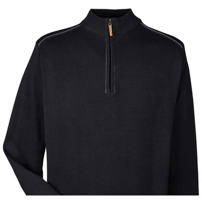 Devon & Jones Men's Manchester Fully-Fashioned Quarter-Zi...