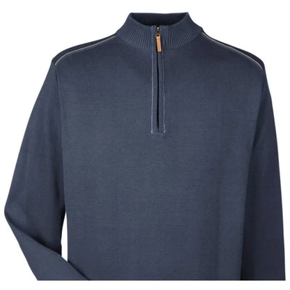 Devon & Jones Men's Manchester Fully-Fashioned Quarter-Zi...