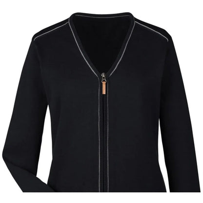 Devon & Jones Ladies' Manchester Fully-Fashioned Full-Zip...