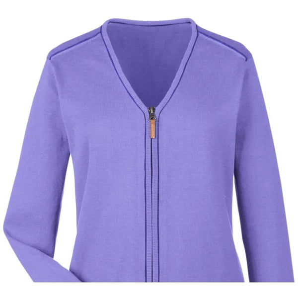 Devon & Jones Ladies' Manchester Fully-Fashioned Full-Zip...