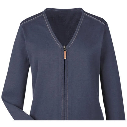 Devon & Jones Ladies' Manchester Fully-Fashioned Full-Zip...