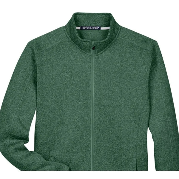 Devon & Jones Men's Bristol Full-Zip Sweater Fleece Jacket