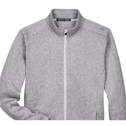 Devon & Jones Men's Bristol Full-Zip Sweater Fleece Jacket