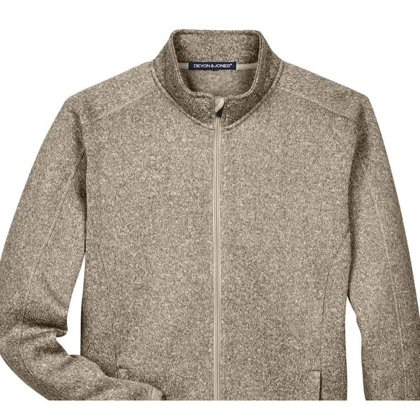 Devon & Jones Men's Bristol Full-Zip Sweater Fleece Jacket