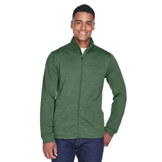 Devon & Jones Men's Newbury Colorblock Melange Fleece Ful...