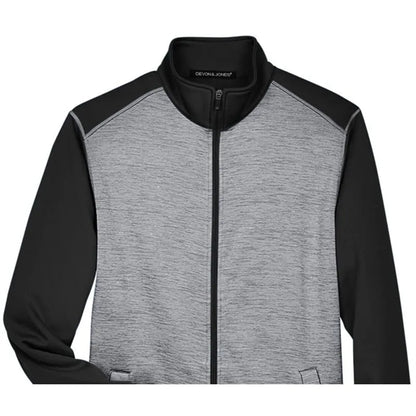 Devon & Jones Men's Newbury Colorblock Melange Fleece Ful...
