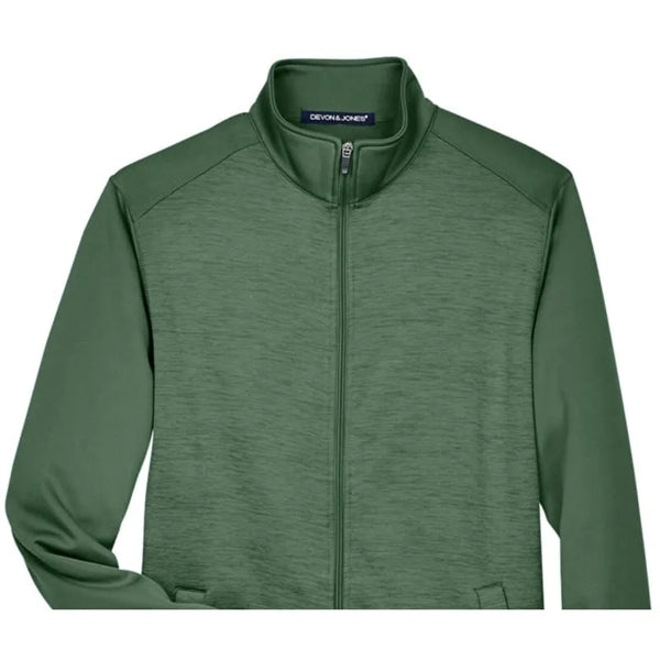 Devon & Jones Men's Newbury Colorblock Melange Fleece Ful...