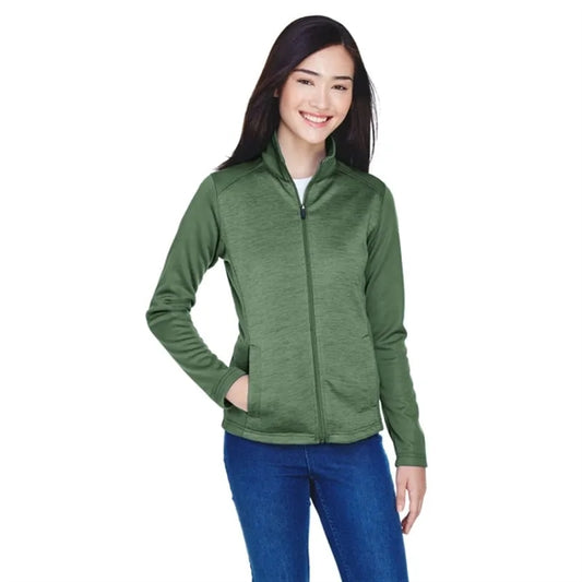 Devon & Jones Ladies' Newbury Colorblock Melange Fleece F...