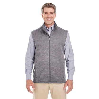 Devon & Jones Men's Newbury Melange Fleece Vest