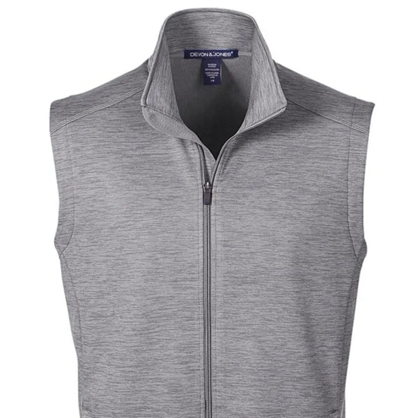 Devon & Jones Men's Newbury Melange Fleece Vest
