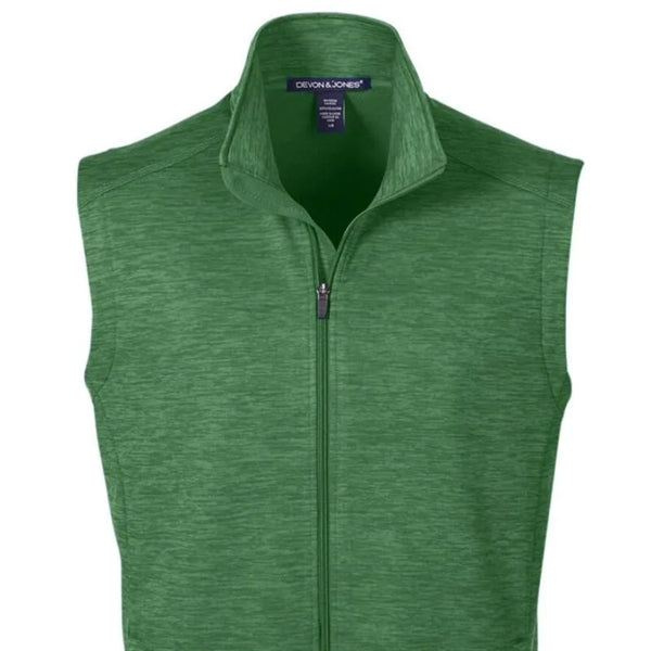 Devon & Jones Men's Newbury Melange Fleece Vest