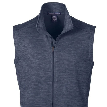 Devon & Jones Men's Newbury Melange Fleece Vest