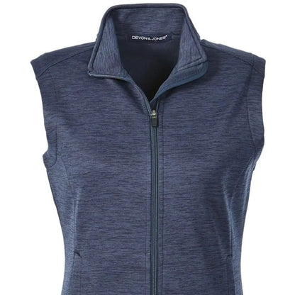 Devon & Jones Ladies' Newbury Melange Fleece Vest