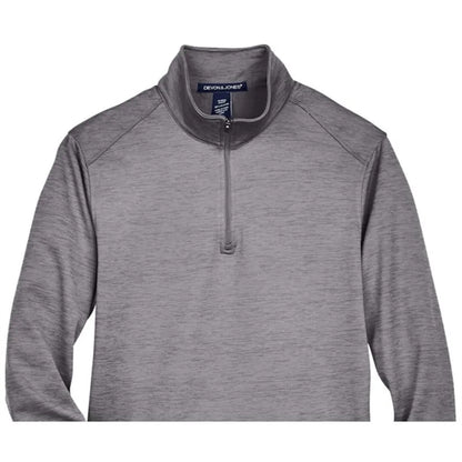 Devon & Jones Men's Newbury Melange Fleece Quarter-Zip