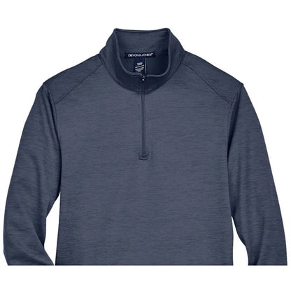 Devon & Jones Men's Newbury Melange Fleece Quarter-Zip