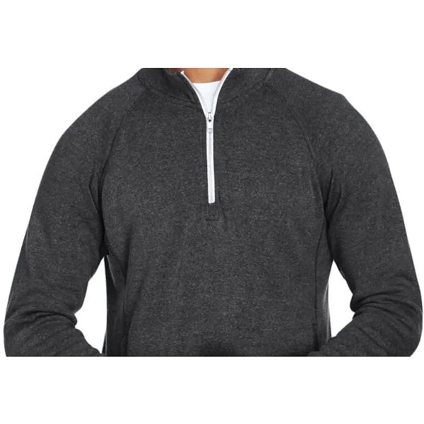 J America Adult Triblend Fleece Quarter-Zip