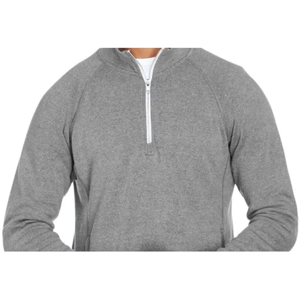J America Adult Triblend Fleece Quarter-Zip