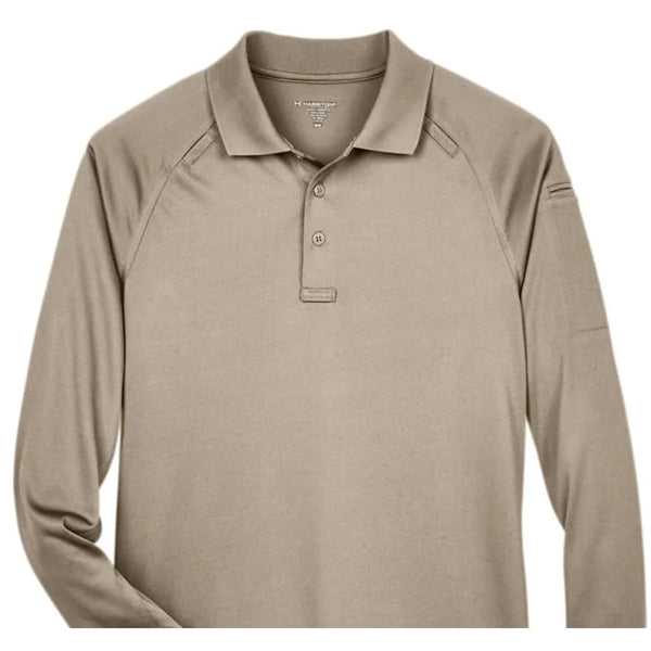 Harriton Men's Advantage Snag Protection Plus Long-Sleeve...