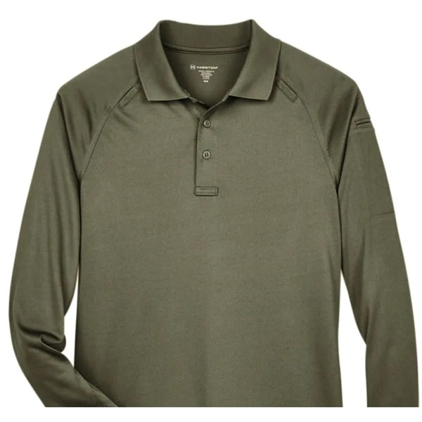 Harriton Men's Advantage Snag Protection Plus Long-Sleeve...