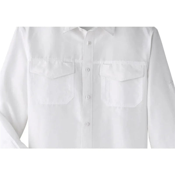 Harriton Men's Key West Long-Sleeve Performance Staff Shirt