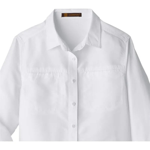 Harriton Ladies' Key West Long-Sleeve Performance Staff S...
