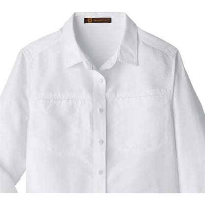Harriton Ladies' Key West Long-Sleeve Performance Staff S...
