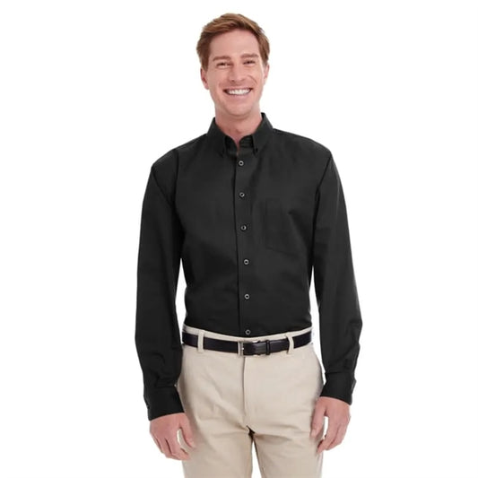 Harriton Men's Tall Foundation 100% Cotton Long-Sleeve Tw...