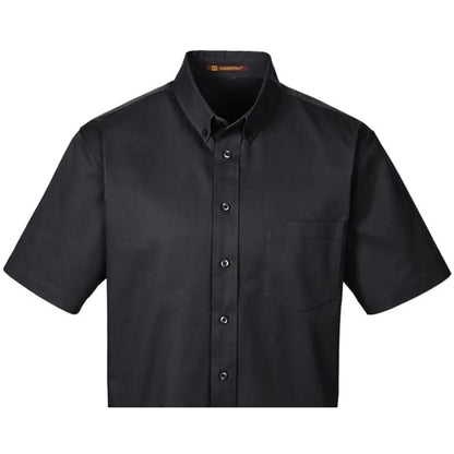 Harriton Men's Foundation 100% Cotton Short-Sleeve Twill ...