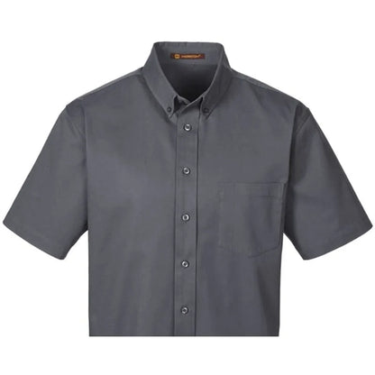 Harriton Men's Foundation 100% Cotton Short-Sleeve Twill ...