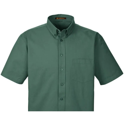 Harriton Men's Foundation 100% Cotton Short-Sleeve Twill ...