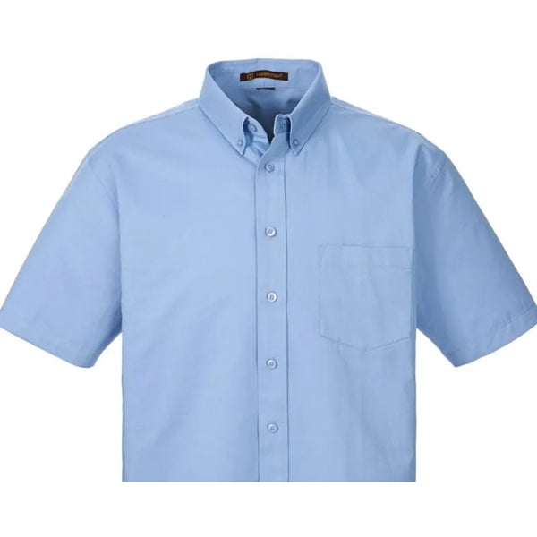 Harriton Men's Foundation 100% Cotton Short-Sleeve Twill ...